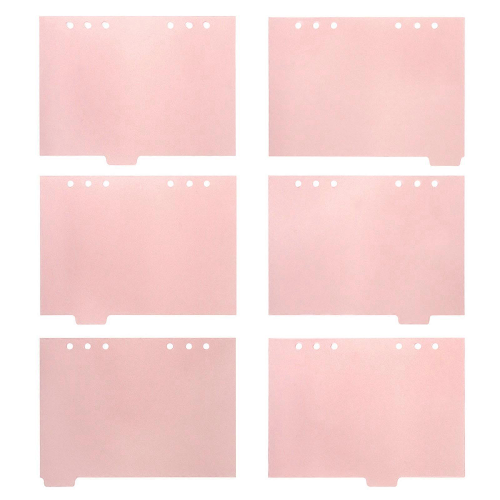 6Pcs Household Index Dividers Professional Tab Dividers Convenient Binder Tabs Book Accessory