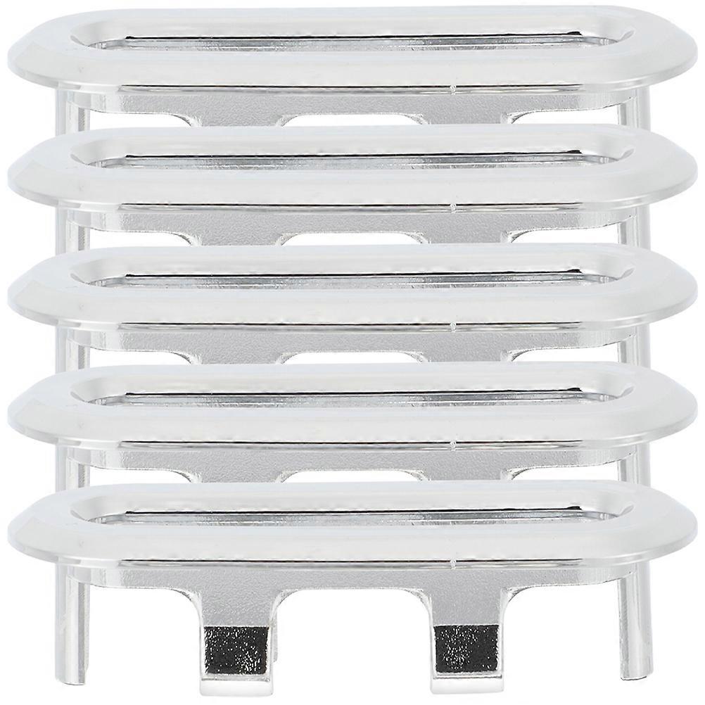 5pcs Bathroom Sink Overflow Caps Oval Overflow Drain Covers Oval Hole Covers