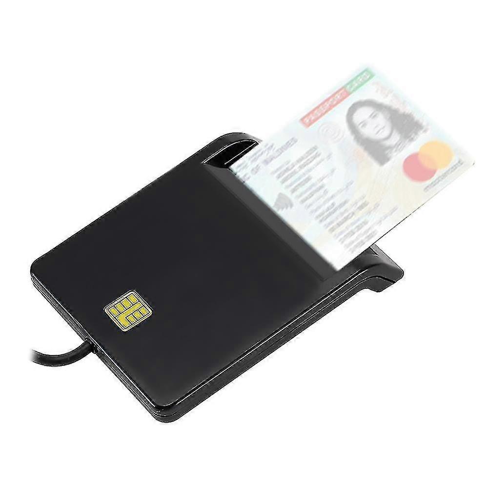 Usb 2.0 Smart Id Card Reader For Sd Atm Cac Tf Bank Card Sim Card Reader Usb-ccid Iso Connector For p
