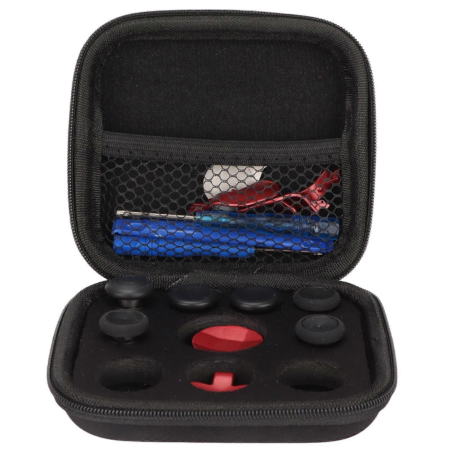 Controller Accessory Parts 13 in 1 Replacement Metal Repair Tools Kit for XboxOne Elite Series 2 Red