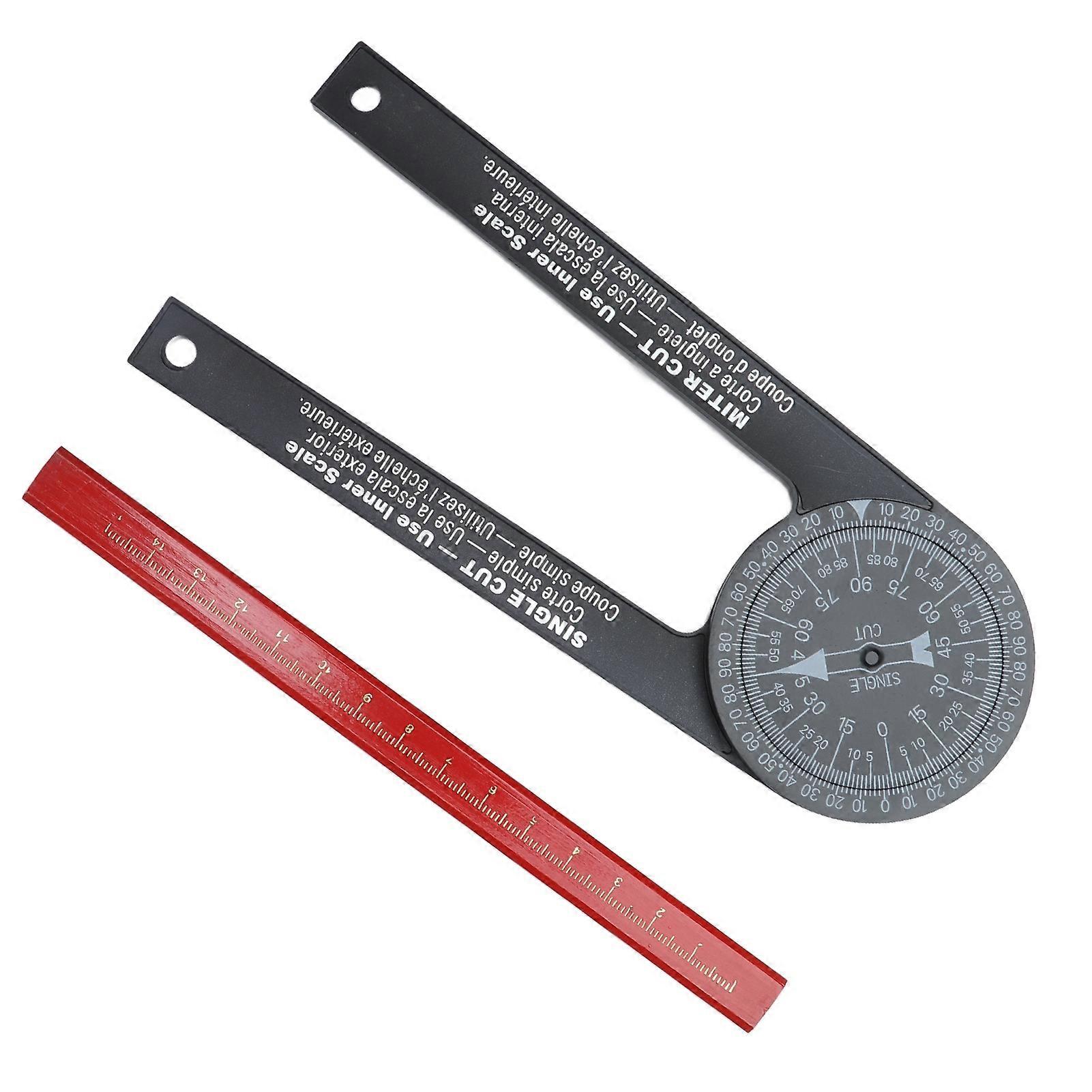 Angle Finder 360 Degrees Easy Measurement Free Rotation Portable Size Accurate Miter Saw Protractor for Woodworking
