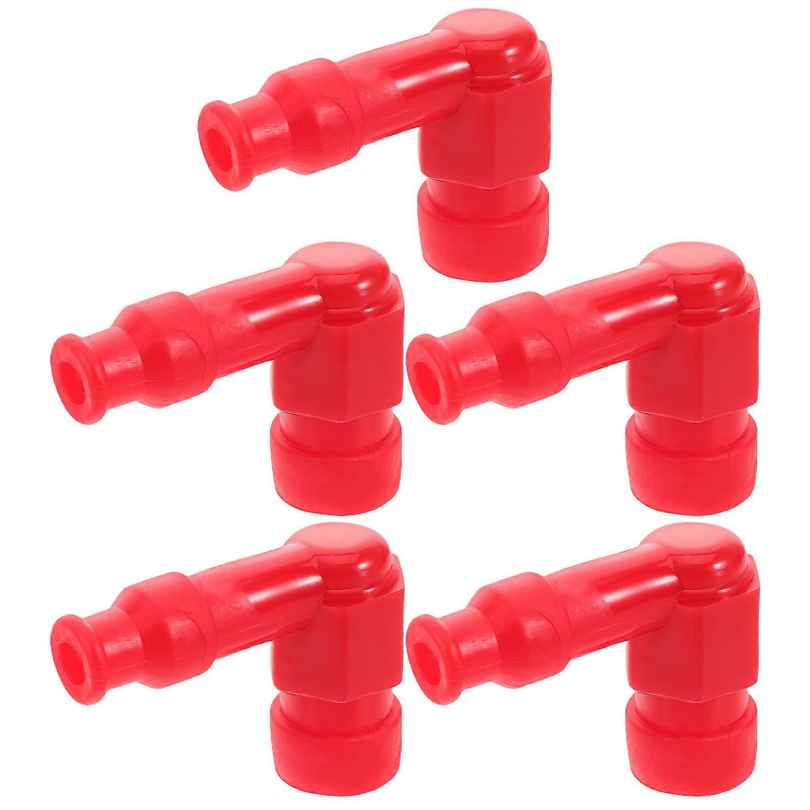 DIY Plug Caps 5Pcs For Parts Red Waterproof Boot Protector Accessories