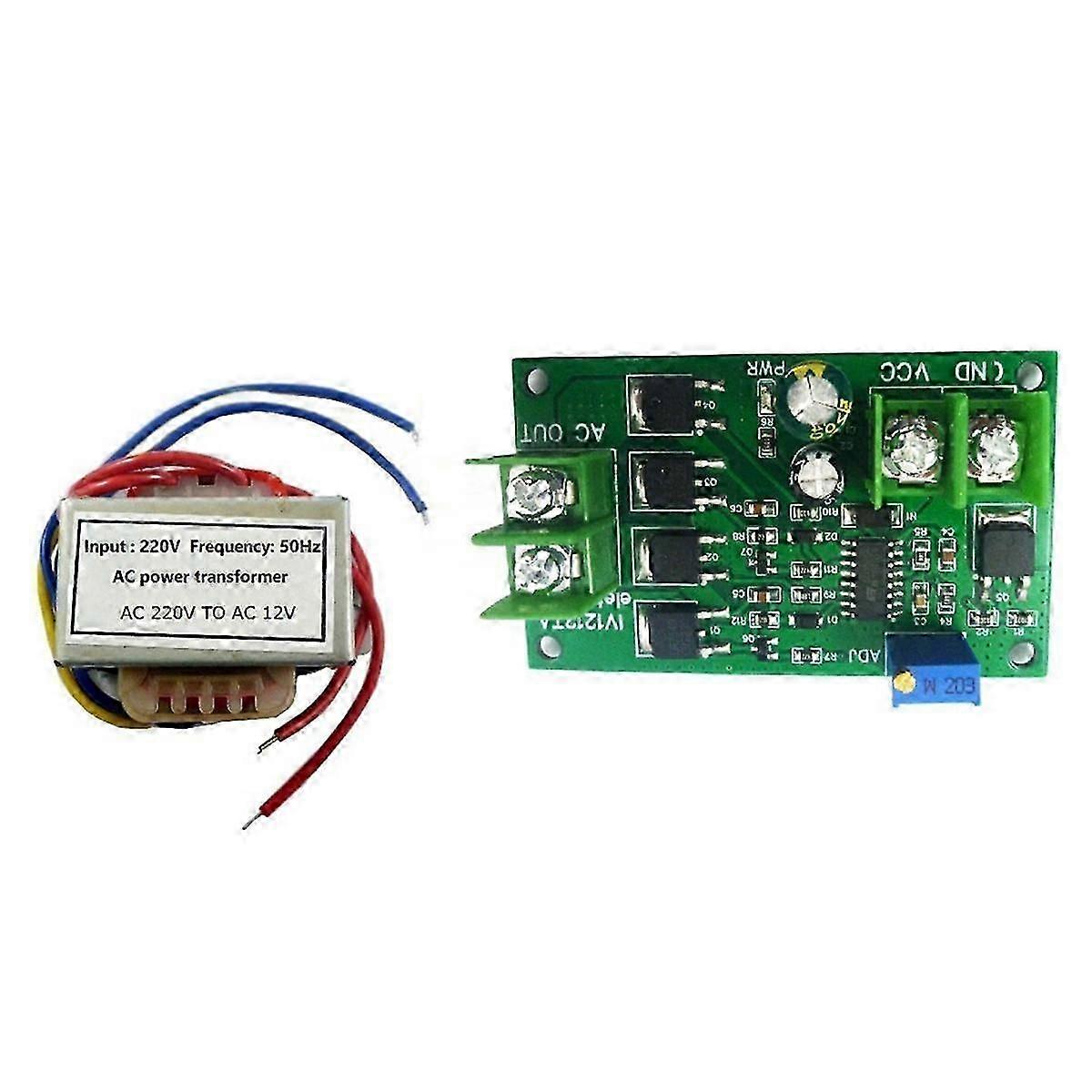 200W DC 12V to AC 12V Inverter with 50Hz Square Wave Signal Generator Module