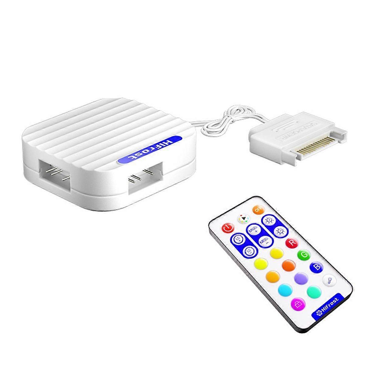 5V 3Pin ARGB Controller Interface Extension Cable HUB Mini Adapter RGB Remote Controller for PC Fans