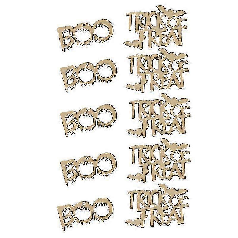 ヨーロッパ市場向けの20ピースのハロウィーン装飾的な木製スライス