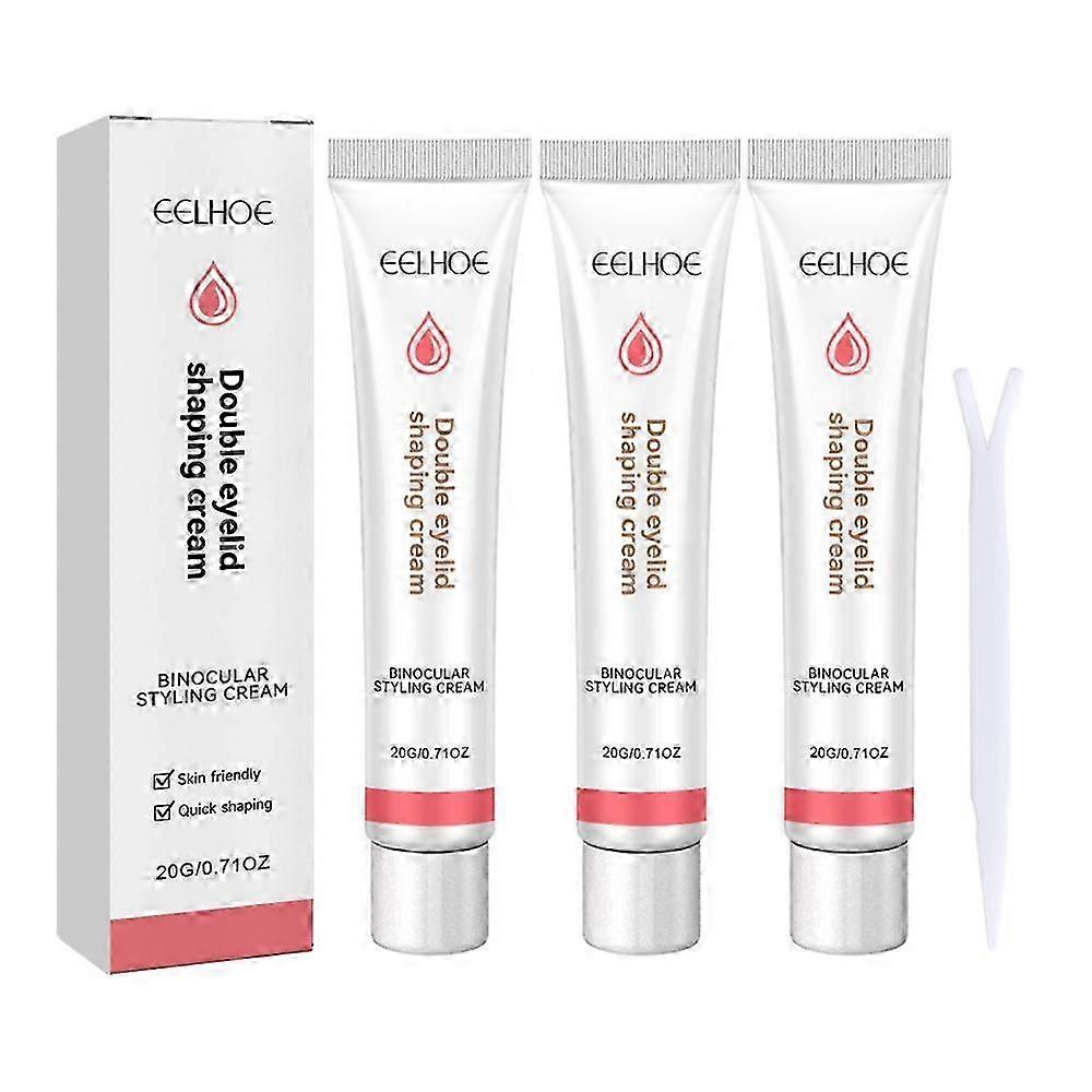 3x Double Eyelid Shaping Cream Natural Traceless Invisible Eyelid Lifting Setting Cream Lasting Eyelid Styling