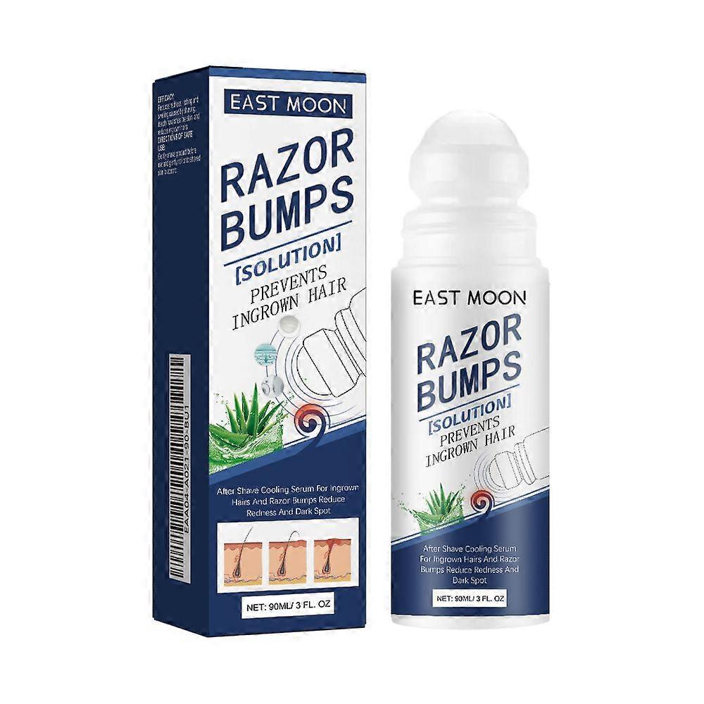1-3X Razor Bumps Treatment for Men, After Shave Solution Roll-On for Ingrown Hairs and Razor Burns, Razor Bumps Solution