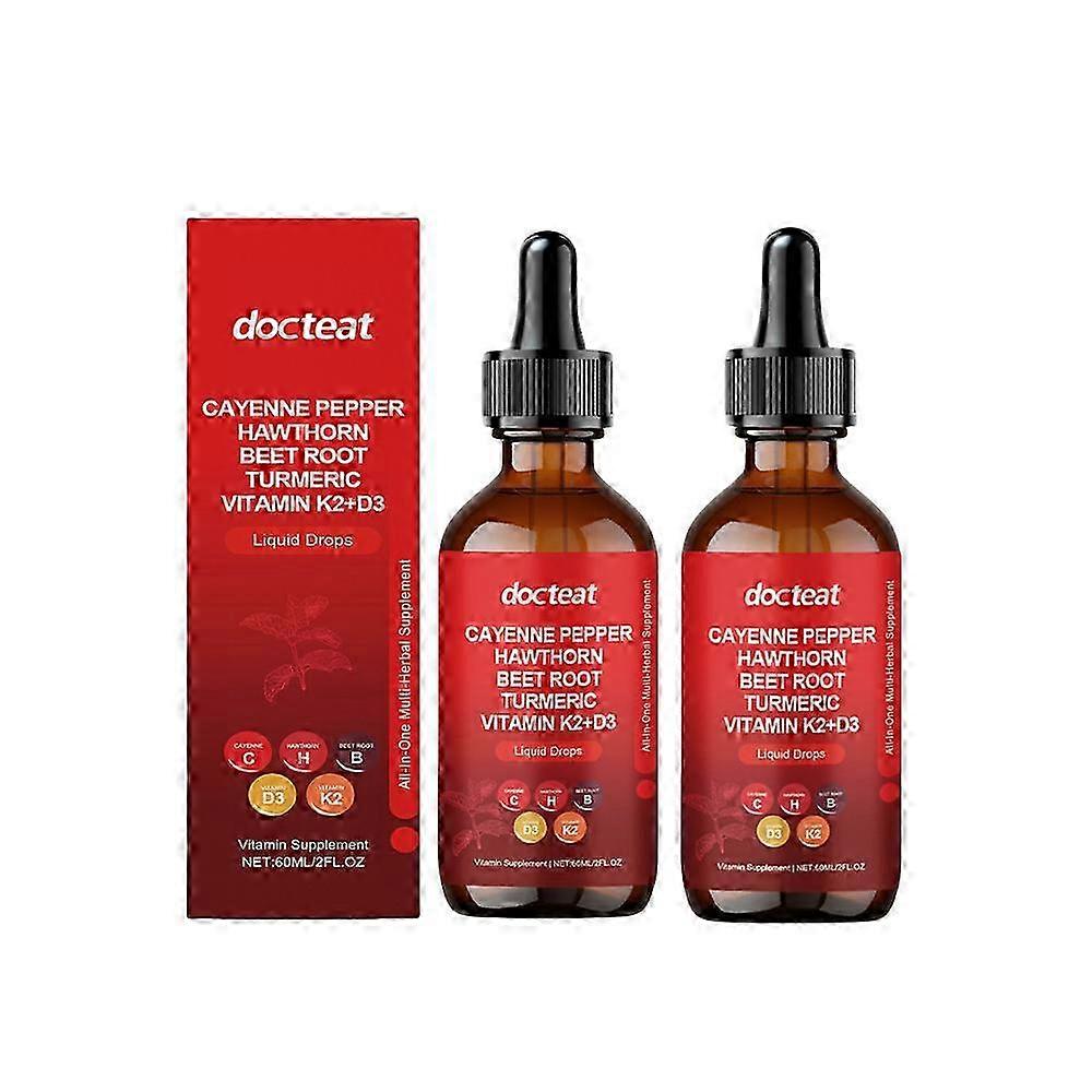 1-5X Cayenne Pepper Drops, Aeluro Cayenne Pepper Liquid Drops, Containing Hawthorn Beetroot_li