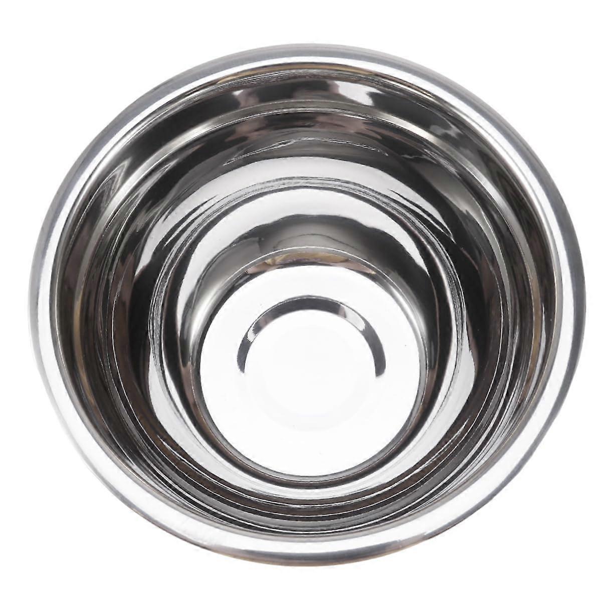 Large Stainless Steel Mixing Bowl with Flat Base for Baking, Cooking and Salad Serving