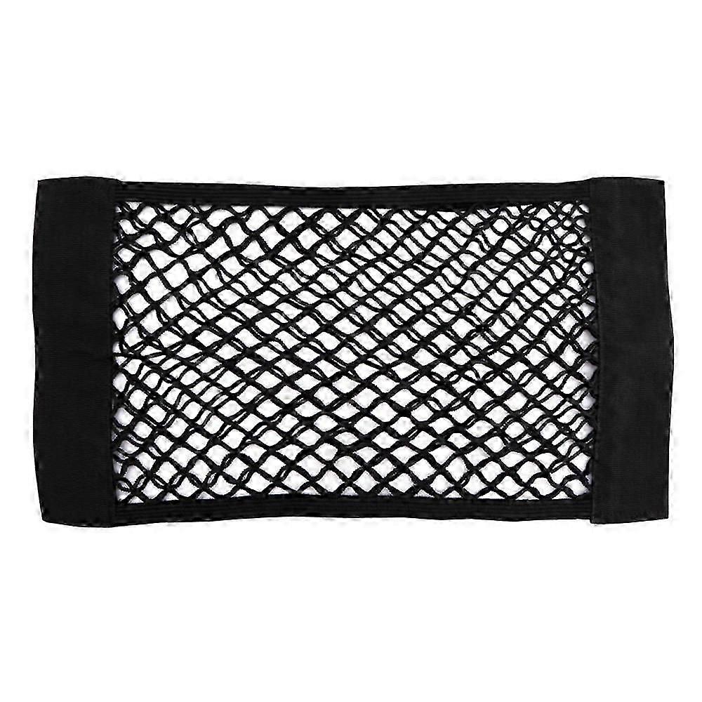 Car Back Rear Mesh Trunk Seat Elastic String Net Magic Sticker Universal Storage Bag Pocket Cage Auto Organizer Seat Back Bag