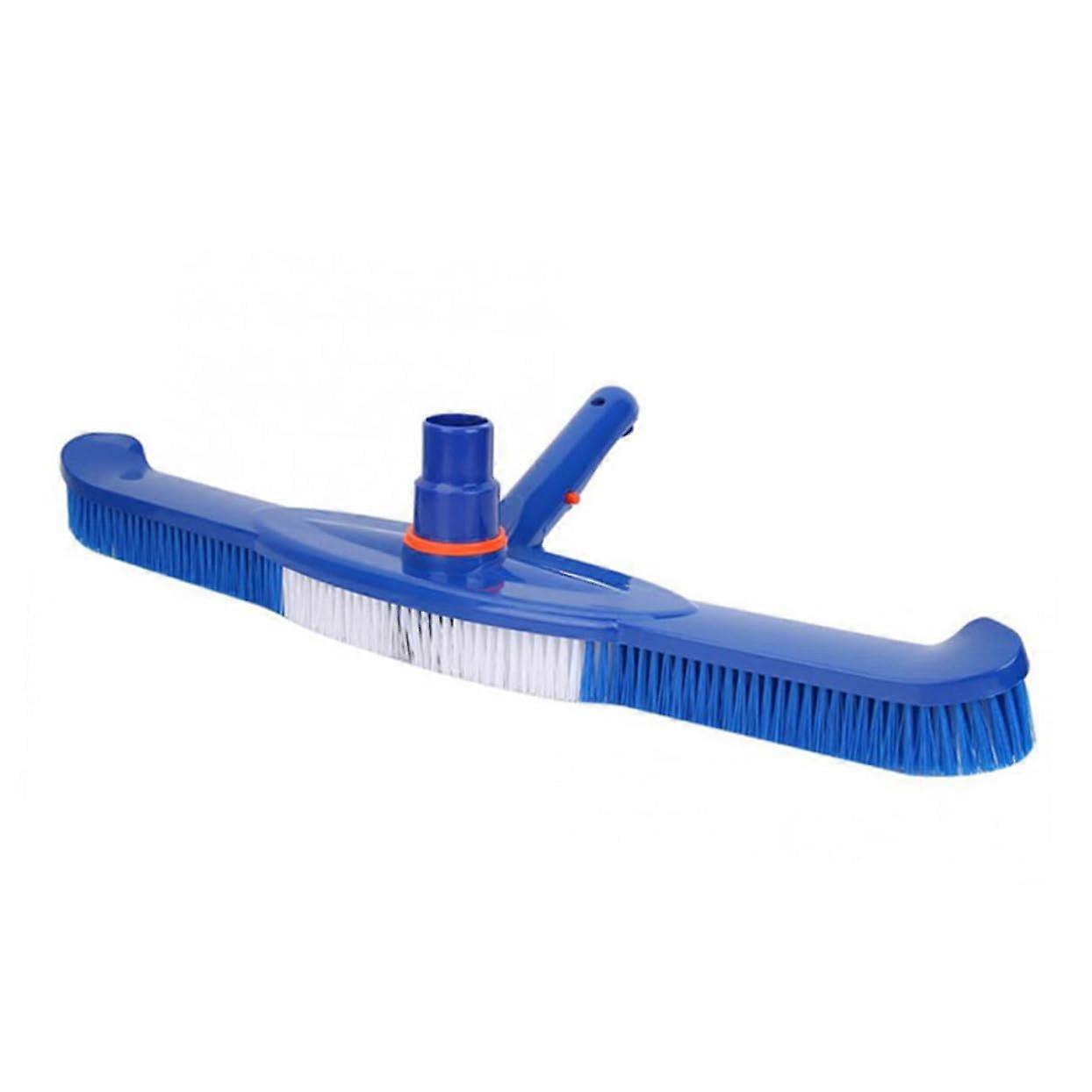 Swimming Pool Brush Heavy Duty Plastic Bristles Wall and Floor Cleaner with Handle Connector