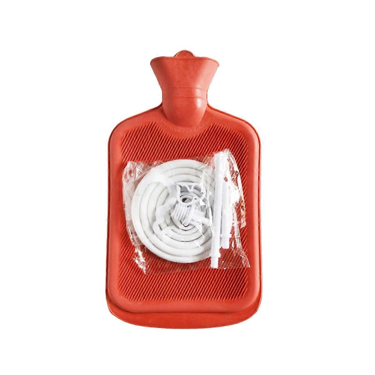 2L Enema Bag Kit with Long Hose &amp; Adjustable Flow Valve Compatible With  Colon Cleansing and Detox Therapy -HK1201