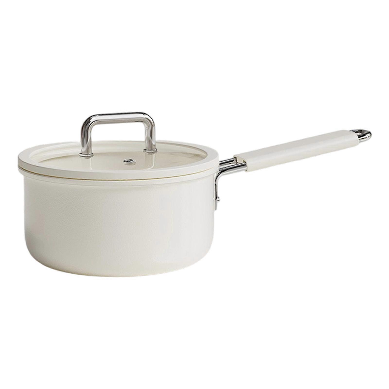 Pack of 1 Healthy Cookware Set Wrought Iron Construction Scratch Proof Outside Multi Purpose Use Glass Lid Multicolor