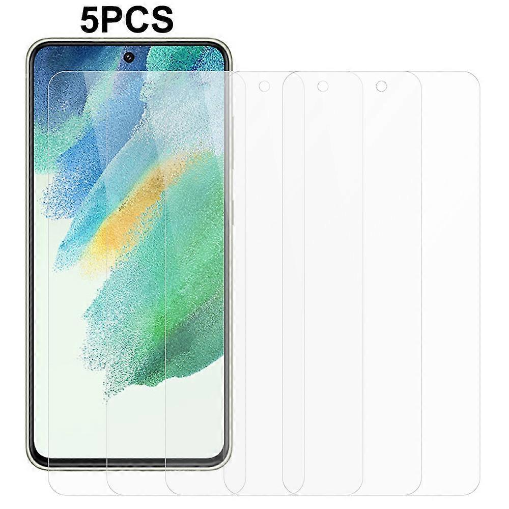 Samsung Galaxy S21 FE 5G 2.5D 0.3mmスクリーンプロテクターアンチスクラッチ強化ガラスフィルムに対応した5個/セット