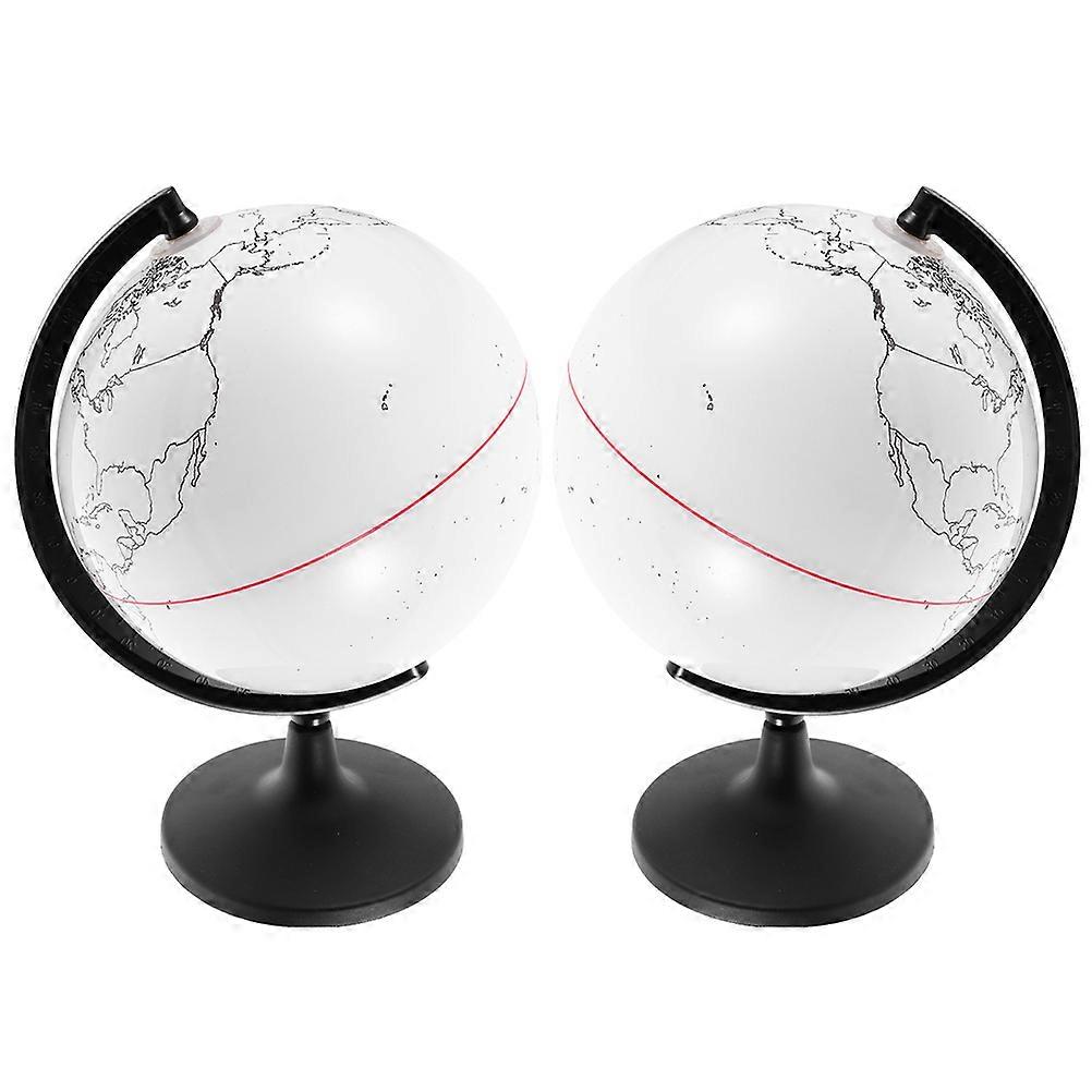 DIY Blank Globe Desktop Globe Model for Teaching 6Pcs Set