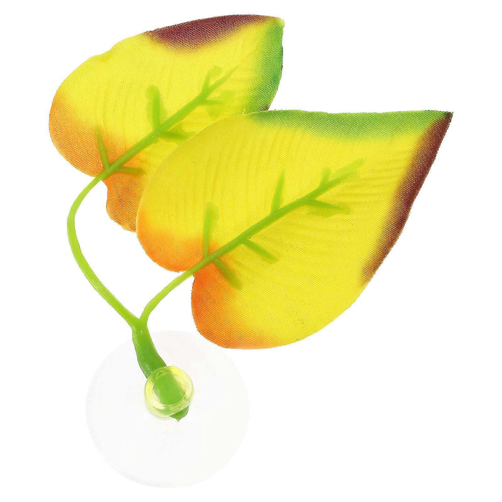 Betta Fish Leaf Silicone Fish Tank Decoration Leaf Pad 5Pcs