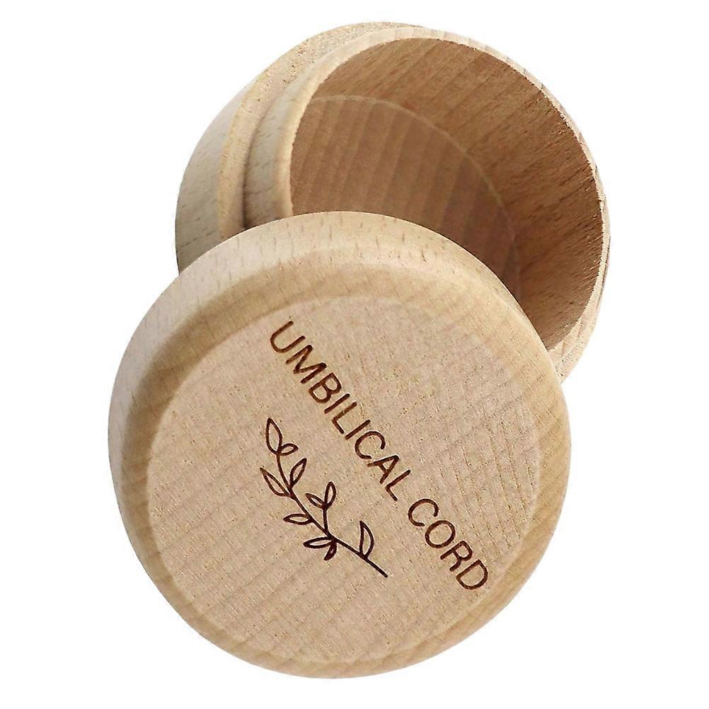 Baby Keepsake Box Wooden Umbilical Cord Storage Box for Memory