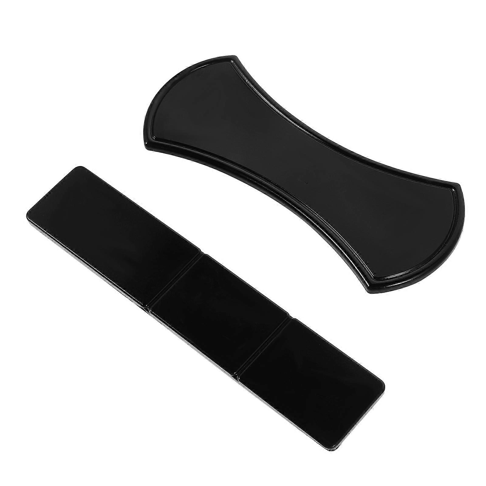 2Pcs Car Dashboard Phone Holder for Non Slip Function Black Silicone Mat