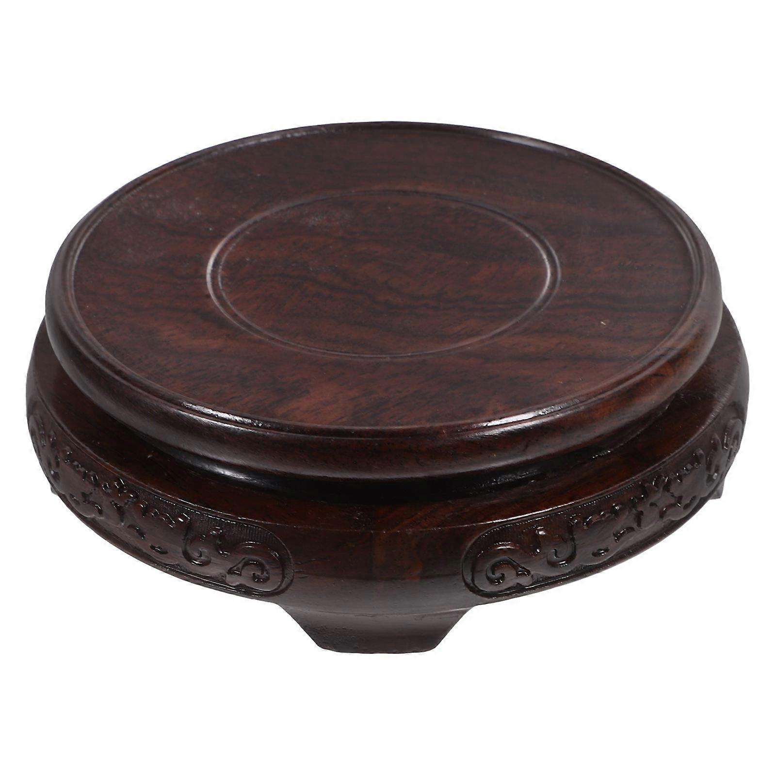 Wooden Stand for Storage Use Strong and Coffee Color Wide Application for Teapots Vase Crafts