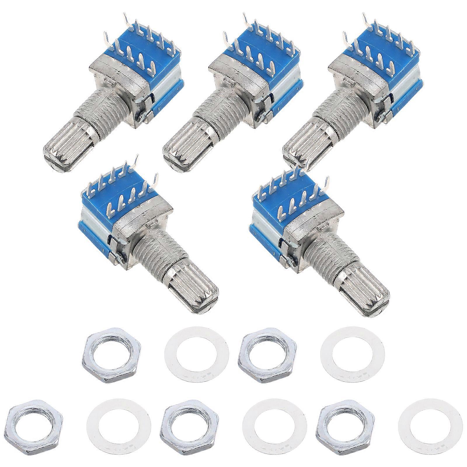 Metal Encoder for Appliance Use Multi-Position Rotary Switch 5Pcs