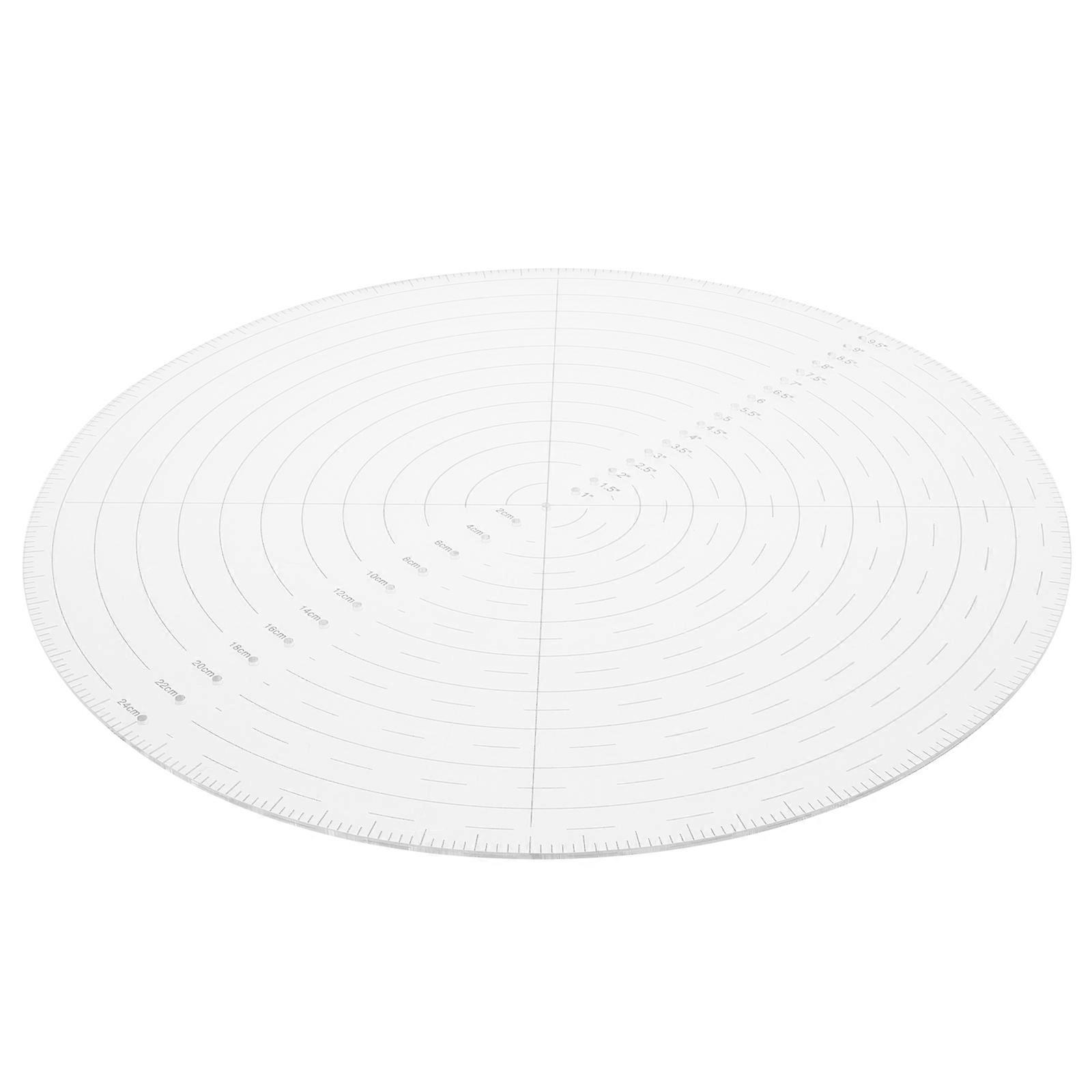 Clear Acrylic Circle Template Drawing Tool for Accurate Use