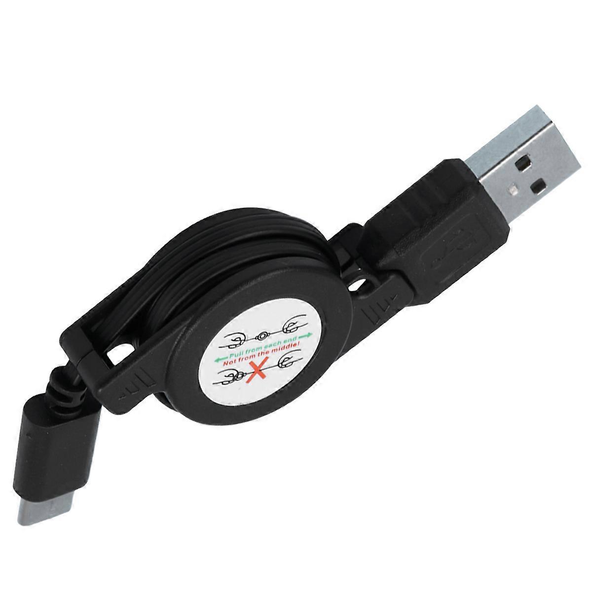 USB 3.1 Retractable Type-C Charging Cable Fast Charge Cord 3Pcs