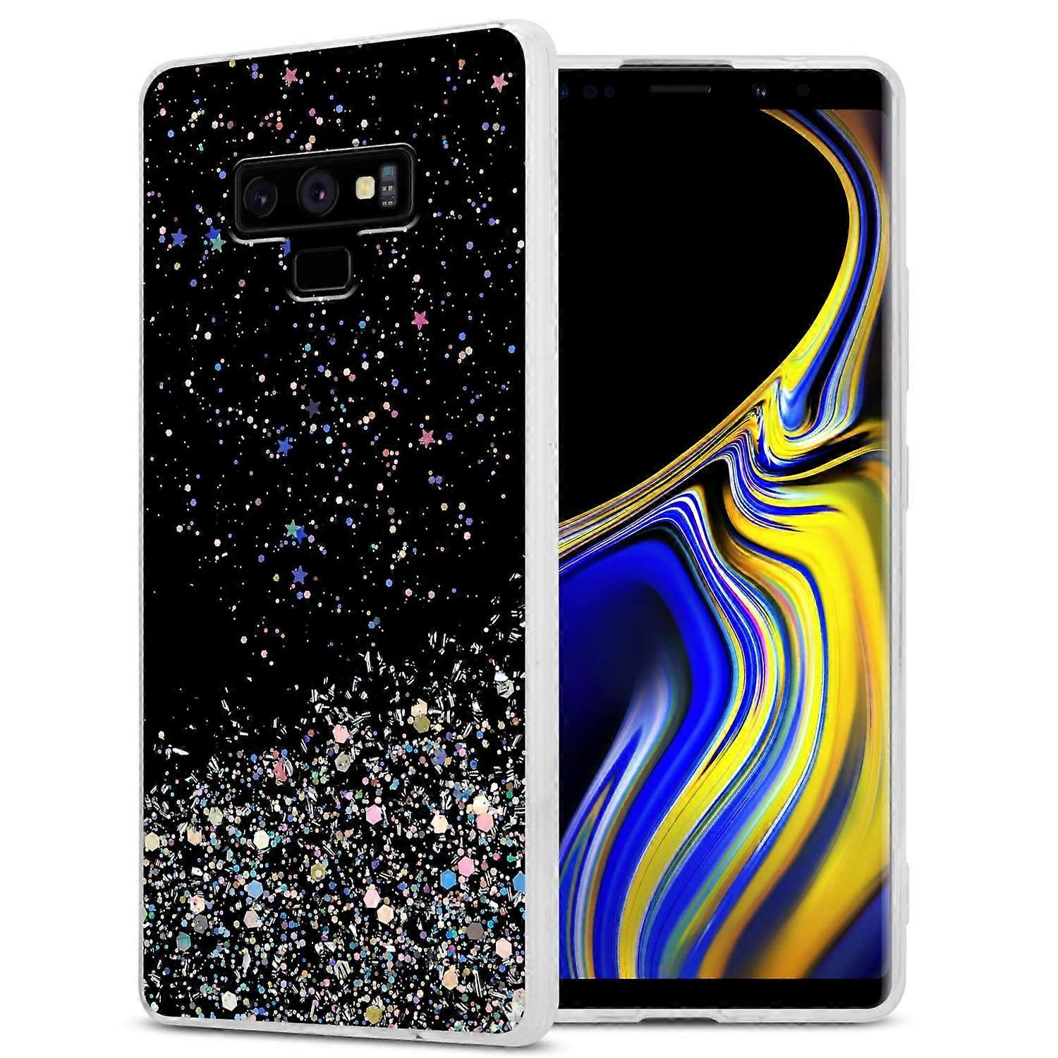 Samsung Galaxy NOTE 9 Protective Case TPU - Transparent with Glitter