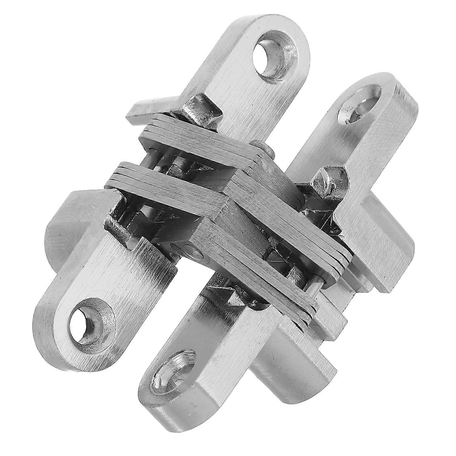 Hidden Bookcase Hinge for Kitchen Cabinet Doors 2Pcs Stainless Steel Durable Concealed