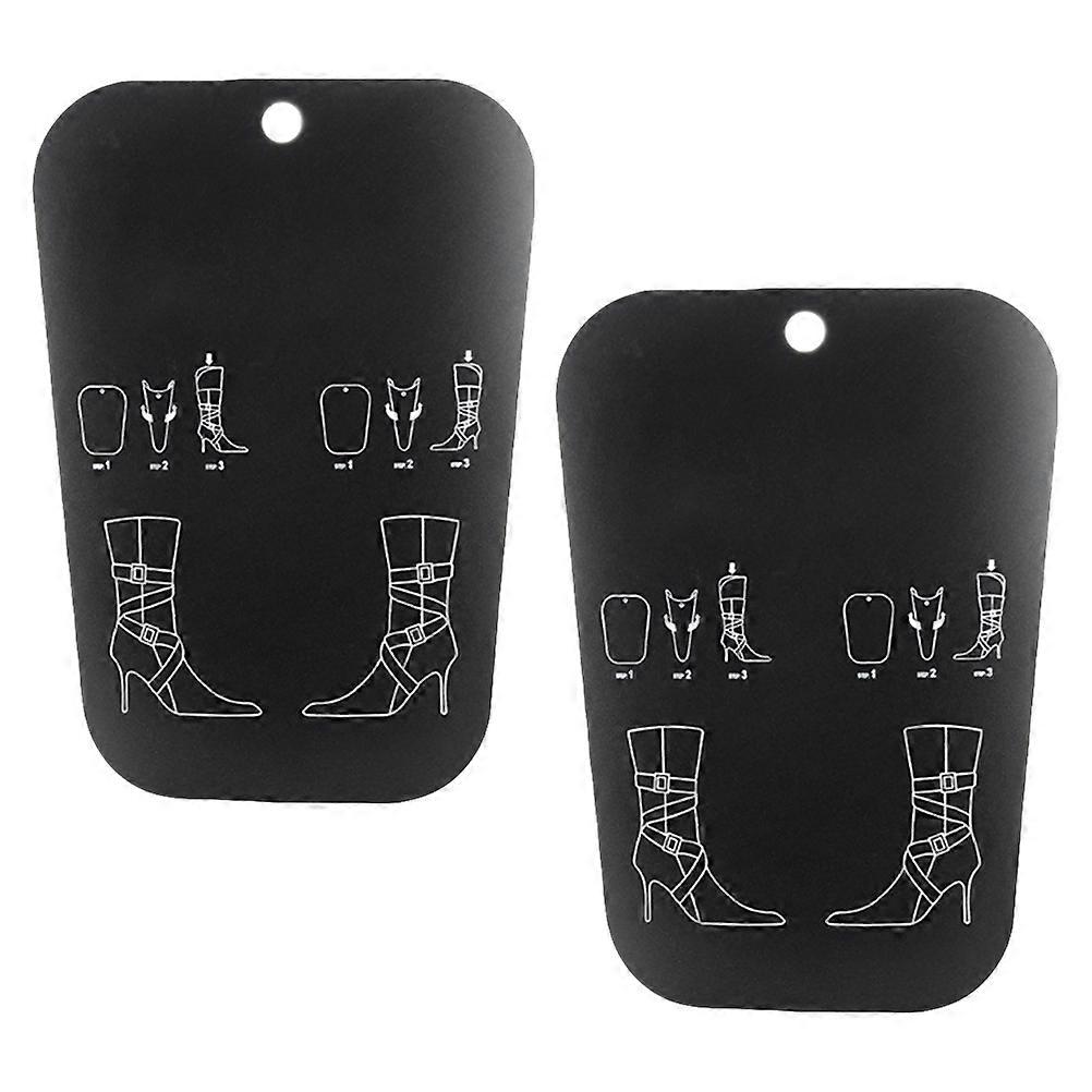 Practical Boots Inserts for Long Tube Boots with 4Pcs Black PVC Bracket