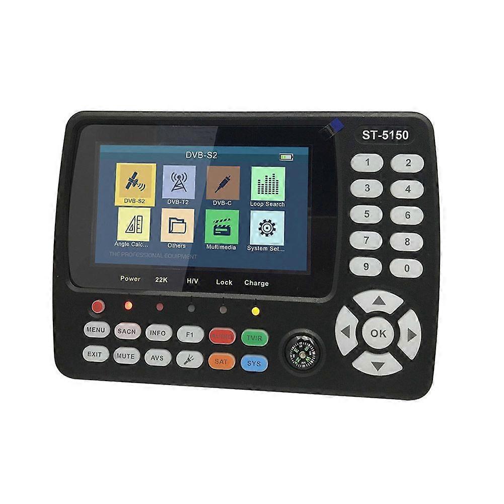 For Satlink ST5150 DVB-S2/T2/C COMBO Finder Satellite Signal Finder Meter H.265 MPEG-4 16APSK Satfinder TV Receiver UK