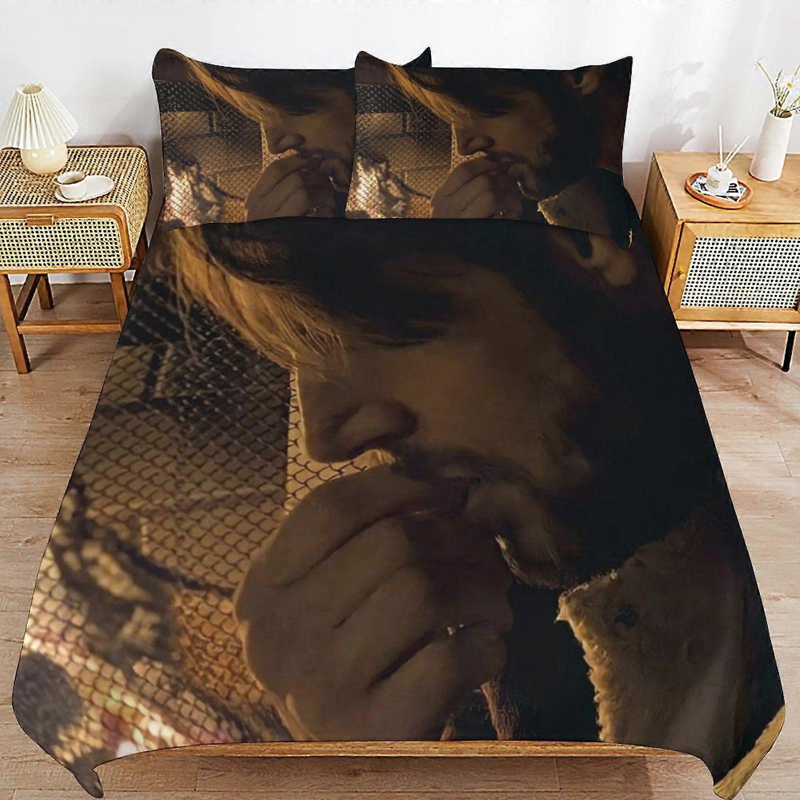 Jensen ackles Modern Handling Practical Sleep Set Durable Threaded Design Zipper Duvet Cover Sets Essential