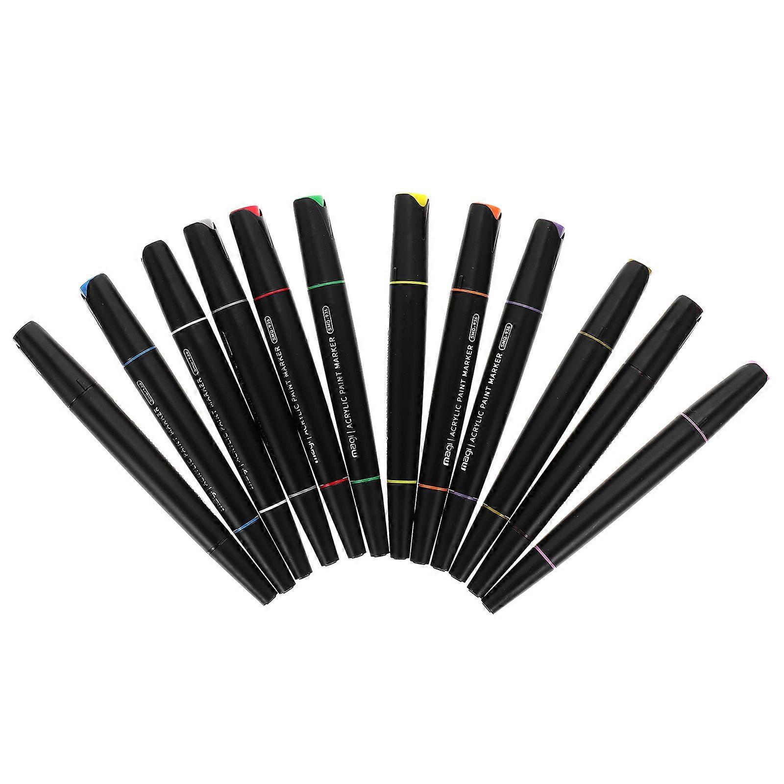 Multi-Function Paint Pens Acrylic Marker for Painting 12Pcs Draw Supply