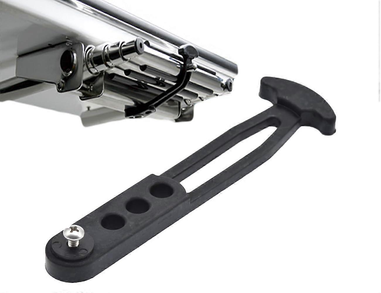 Pontoon Boat Ladder Strap Adjustable Rubber with Mounting Holes Fits 3 or 4 Step Marine Ladders