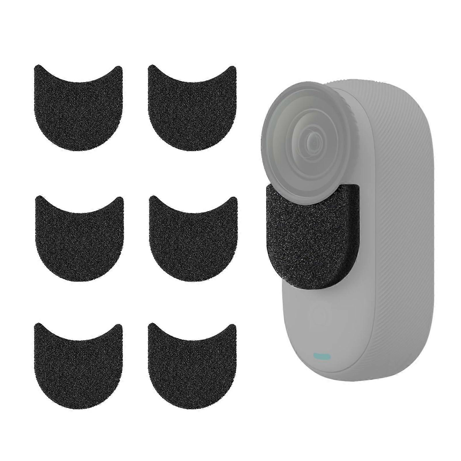 Wind Muff Noise Reduction Mic Cover Outdoor Recording Foam Windscreen 6pcs for Insta360 GO 3 GO 3S