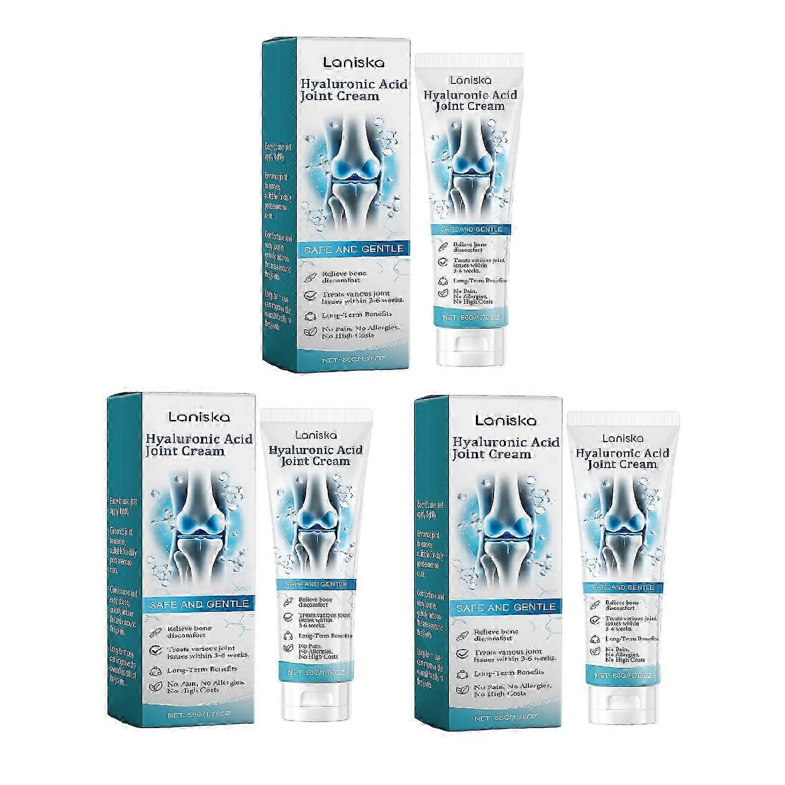 קרם עיסוי מפרקים עם חומצה היאלורונית, ג'ל מתקדם לטיפול במפרקים ובעצמות לגב, צוואר, ידיים, ברכיים