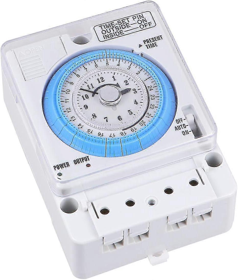 Mechanical Timer, 12VAC/DC Time Control Switch Portable Kitchen Timer Accurate Timer Time Control Switch for Outdoor