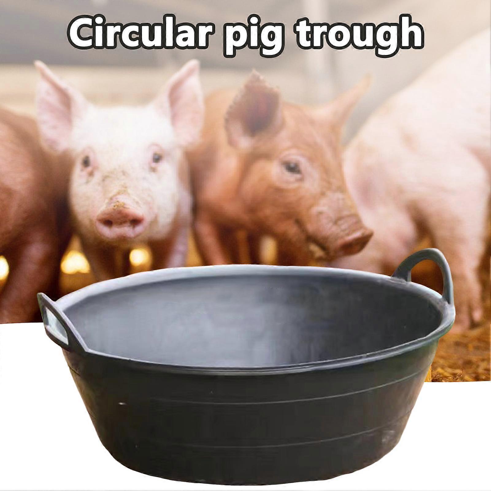 Mangeoire en plastique pour porcs, moutons, bovins, eau d'alimentation en plastique Durable, mangeoire polyvalente pour bébé avec Base an