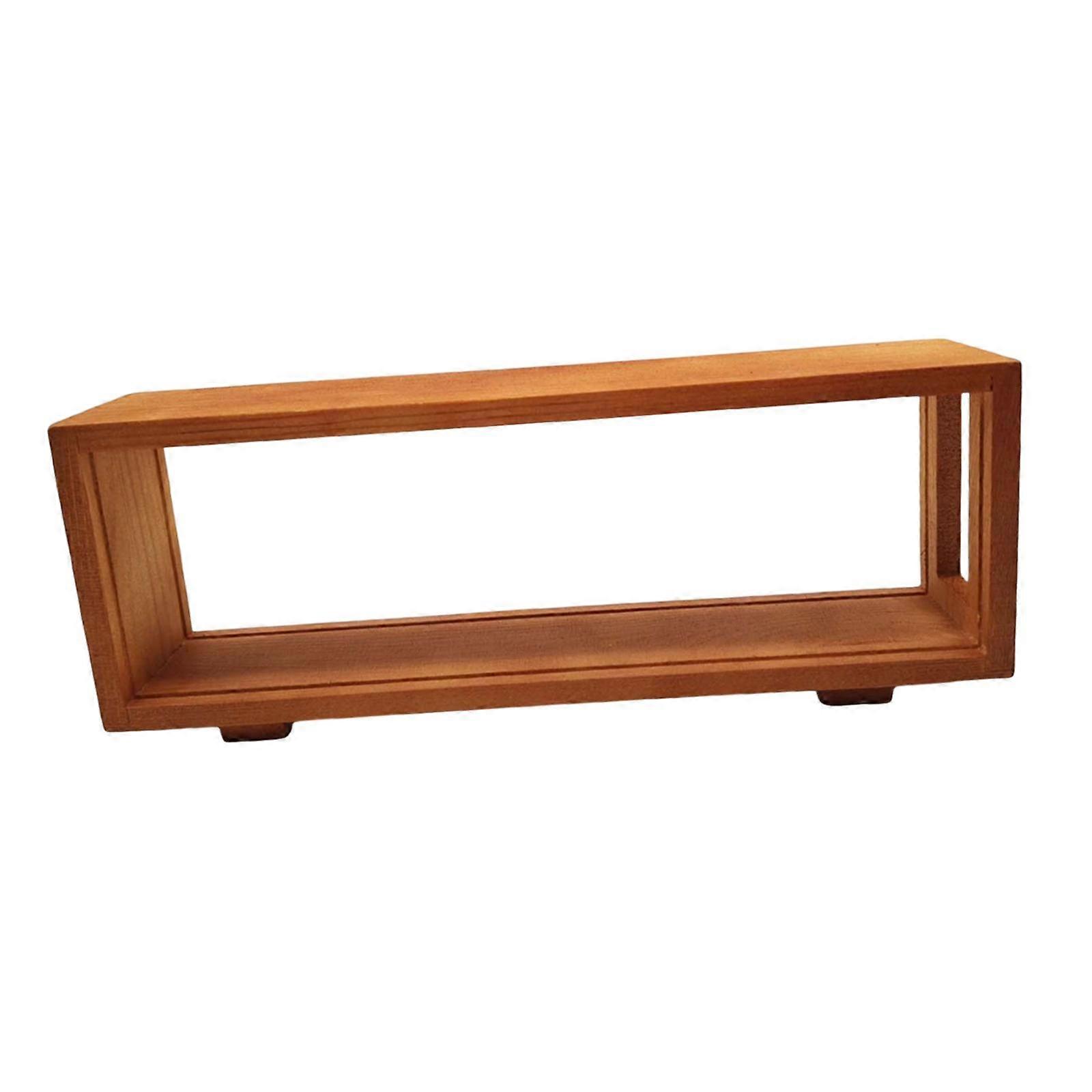Shadow Box Wooden Photo Frame Rectangular Double Sided Indoor Display Case
