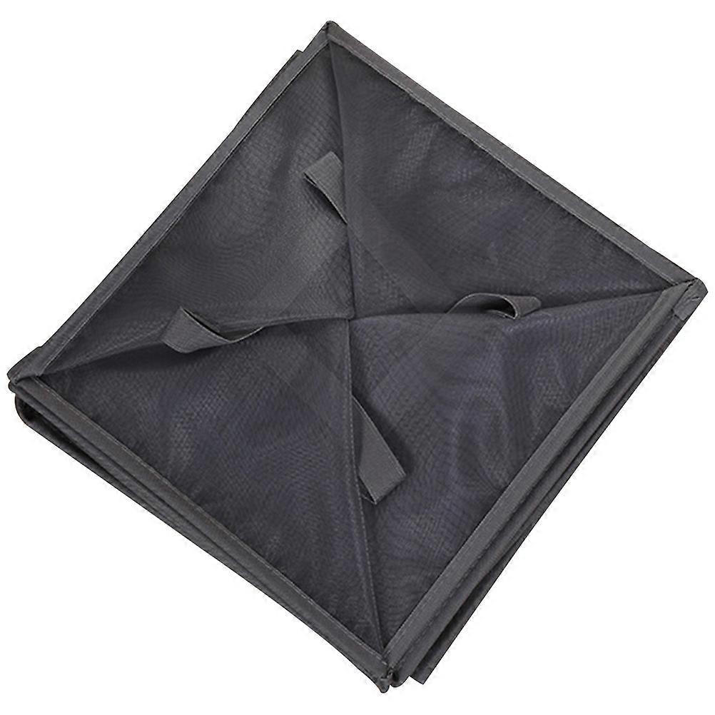 Grey Mesh Laundry Basket Folding Hamper for Storage Use 2Pcs Collapsible