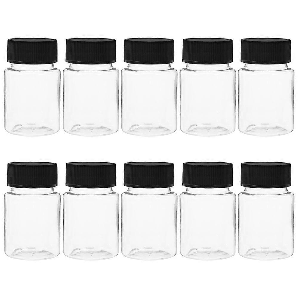 Wide Mouth Sample Bottle Small Medicine Container for Laboratory Use 10Pcs