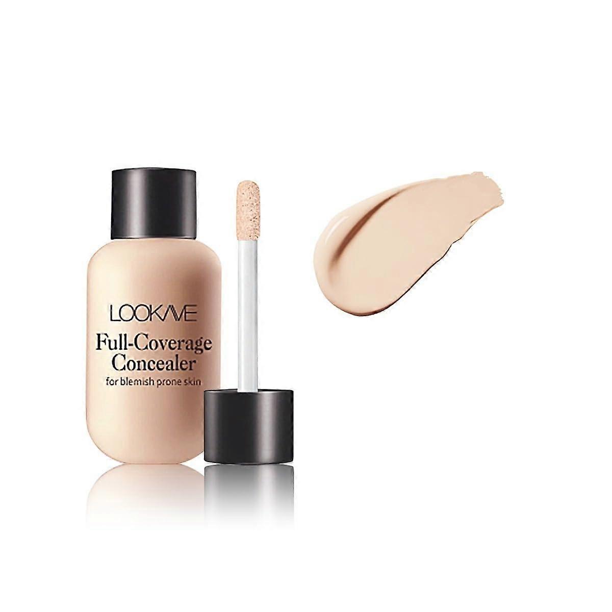 Liquid Concealer Medium Shade Full Coverage Long Lasting Smooth Texture for Dark Circles and Face