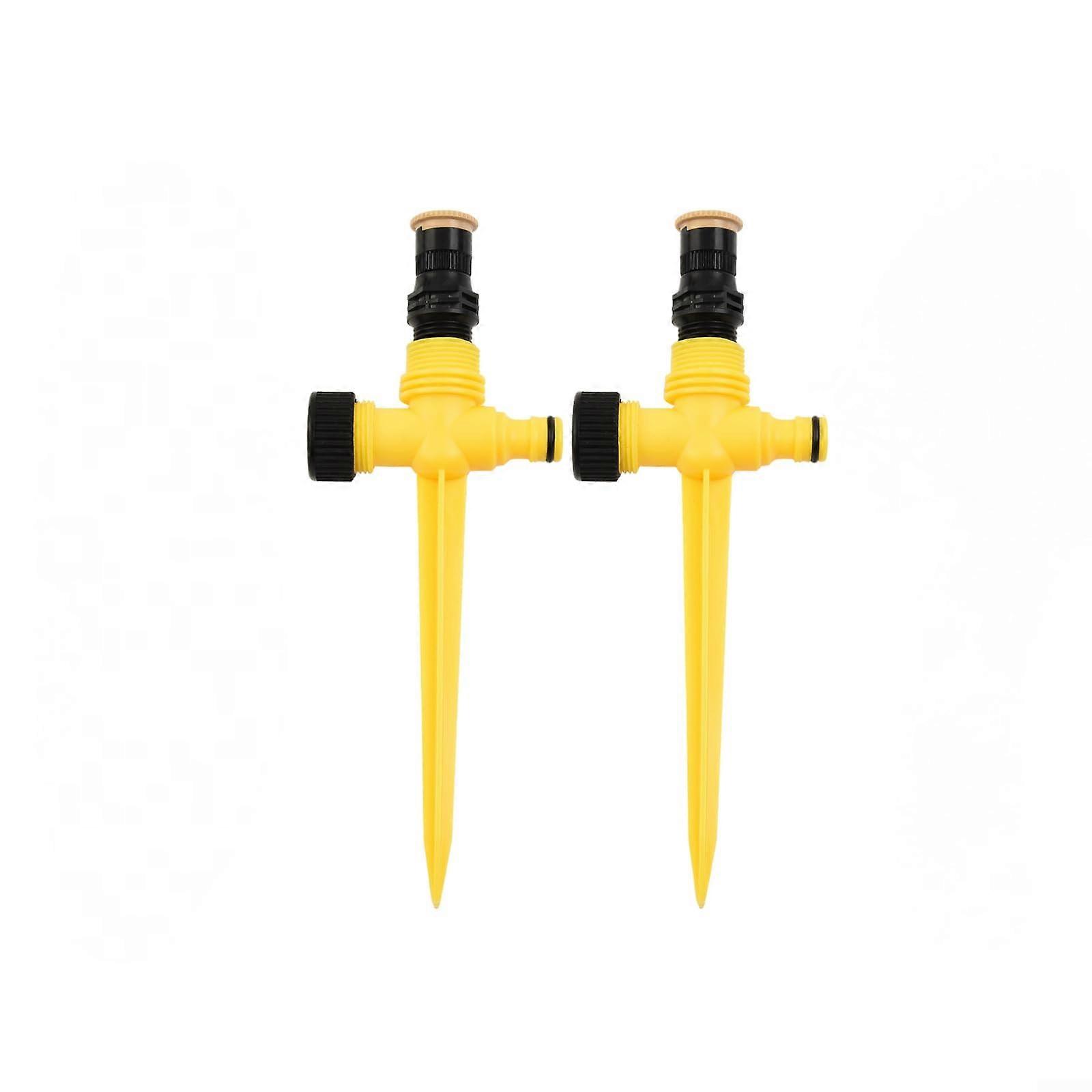 Garden Lawn Sprinkler 360 Degree Rotating for MultiArea Coverage Easy Setup Irrigation 2pcs