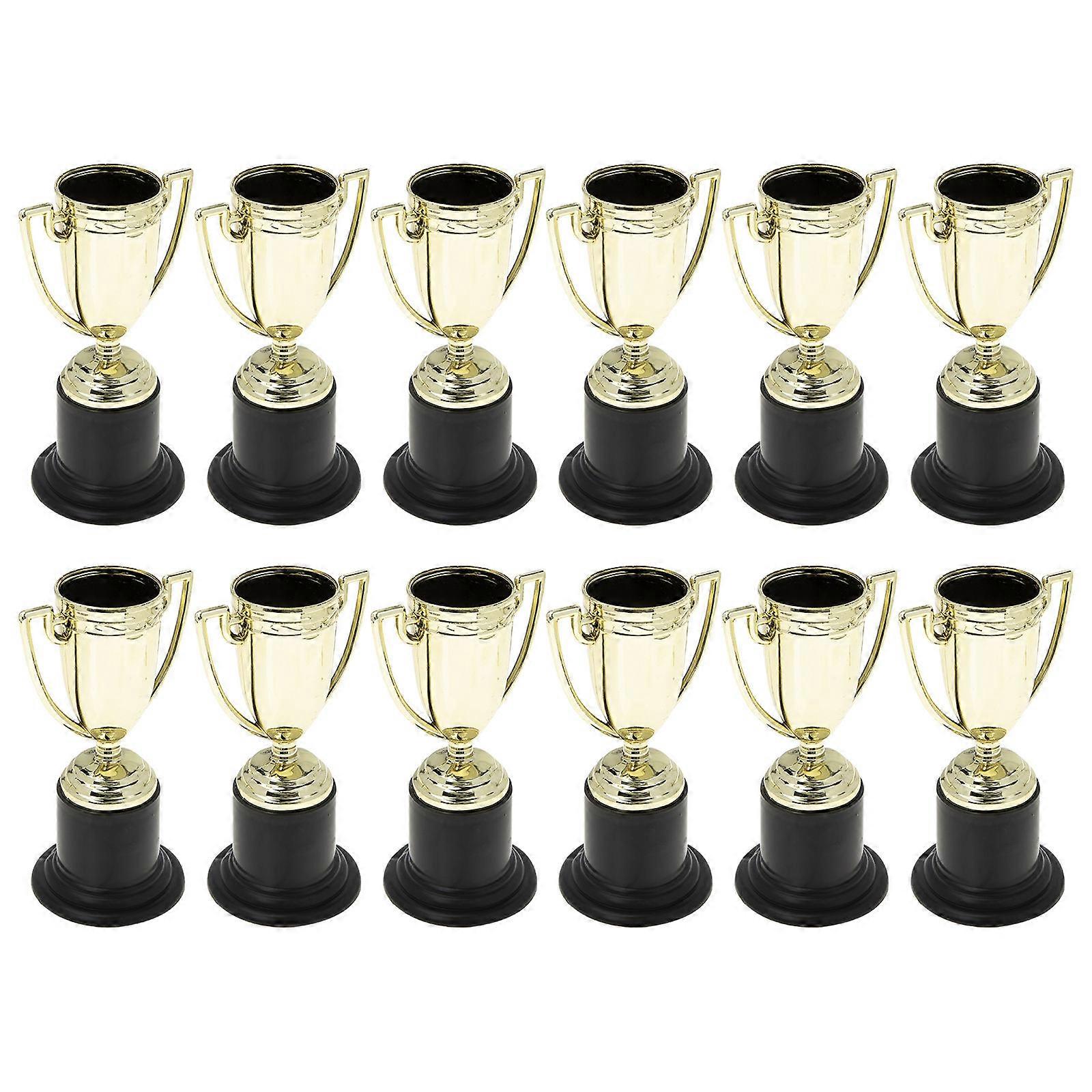 Trophy Plastic Trophy Models for Party Use 12Pcs Durable Prize Props