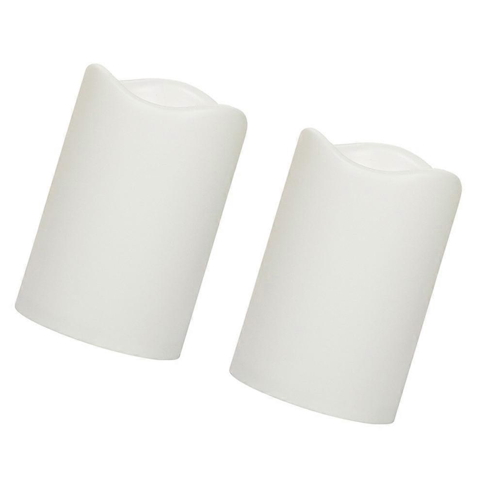 Electronic Candle LED Candle Lamp for Decor White 2Pcs Electric Light