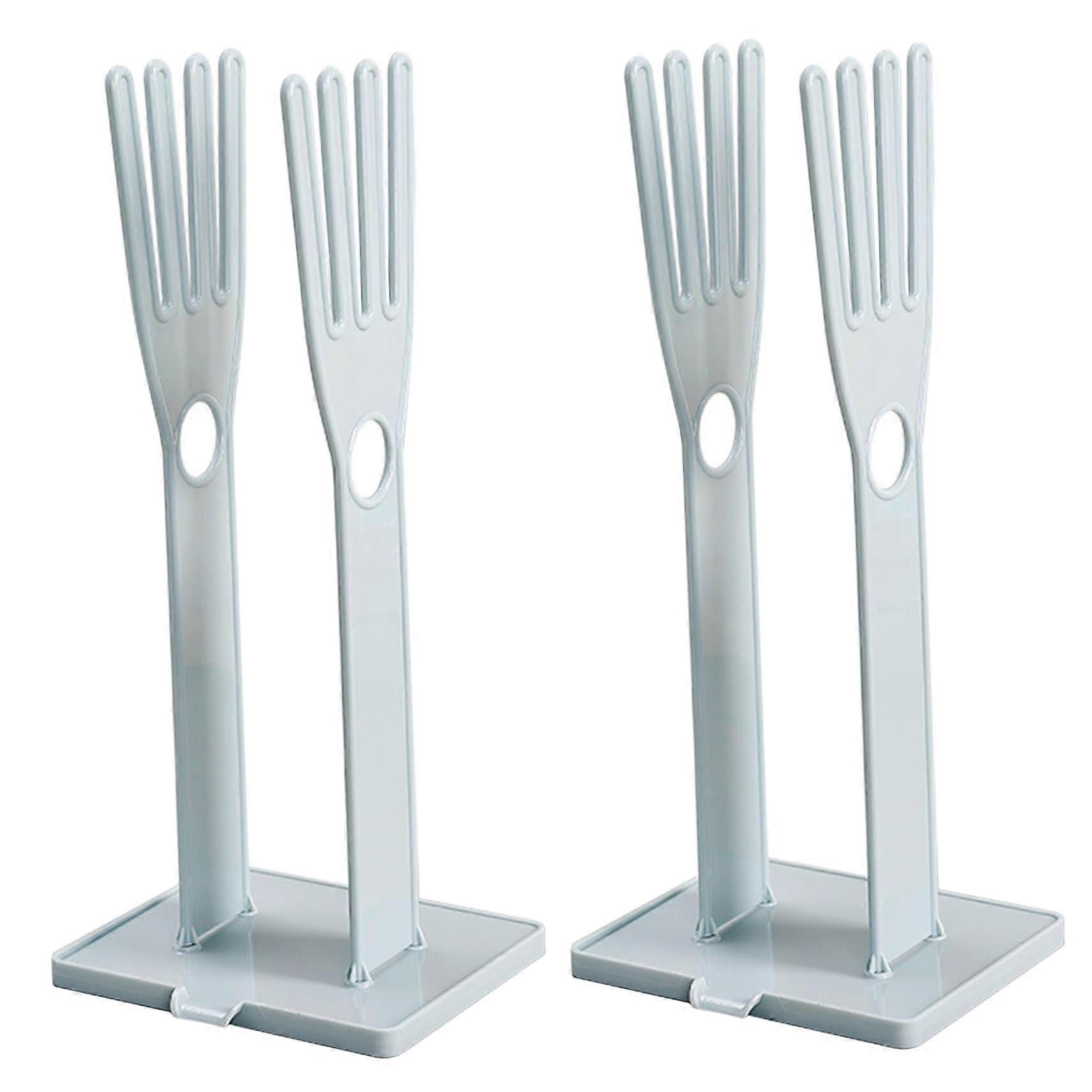 Kitchen Glove Holder 2 Set SpaceSaving Drying Rack with Towel Storage and Detachable Base