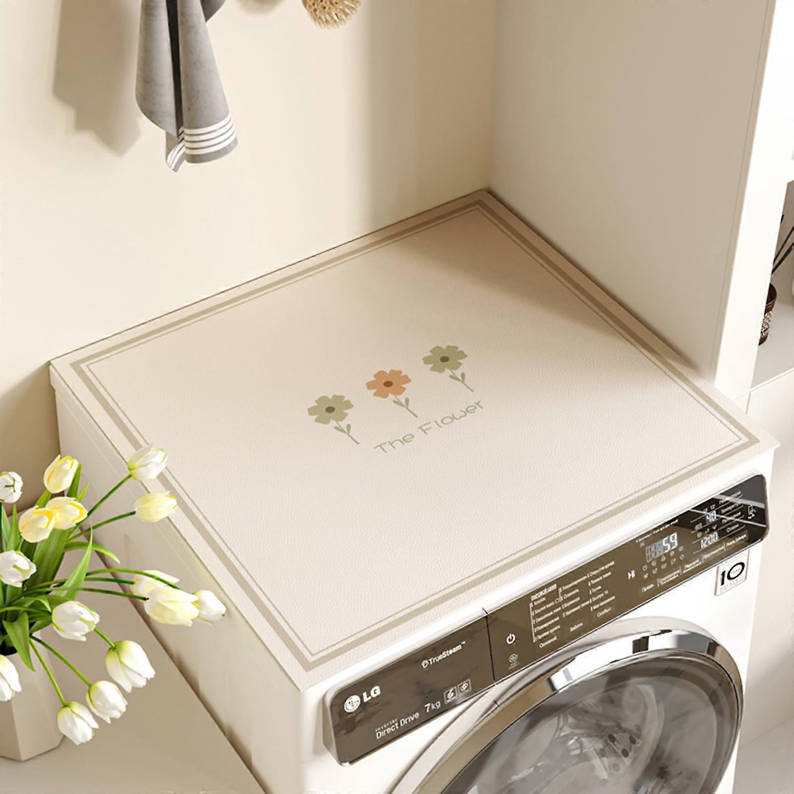 Waterproof Washing Machine and Fridge  Cover with AntiSlip Backing, 30x50cm Surface Protector