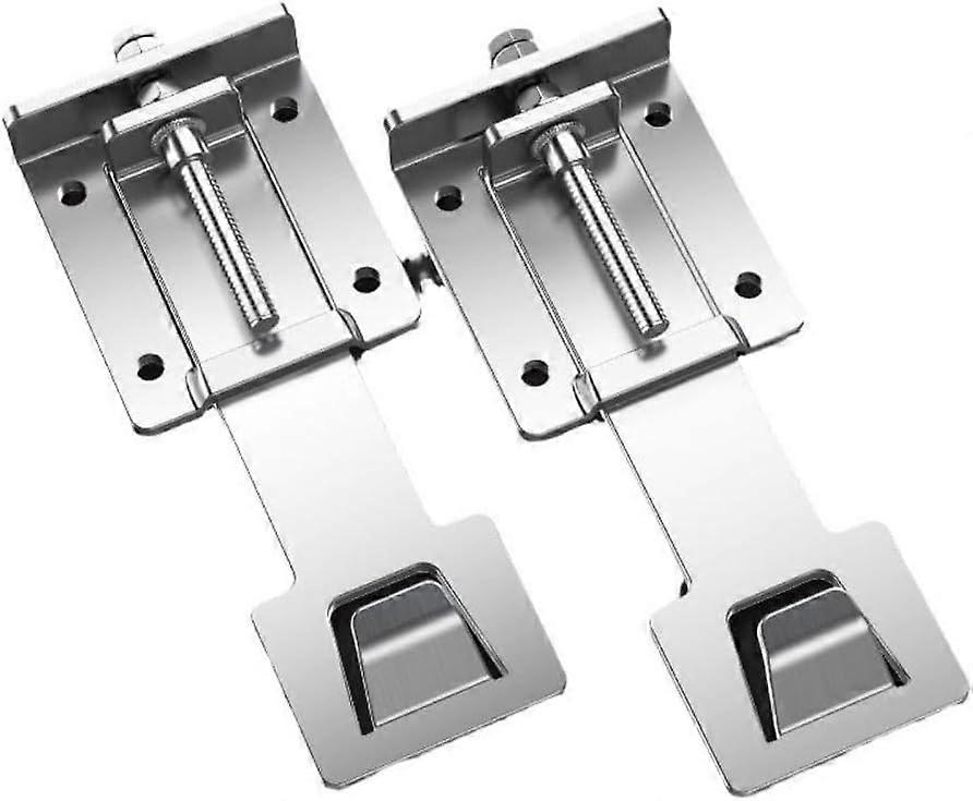 2 Pack Adjustable Range Hood Mounting Brackets, Galvanized Steel Wall Hooks for Kitchen Ventilation