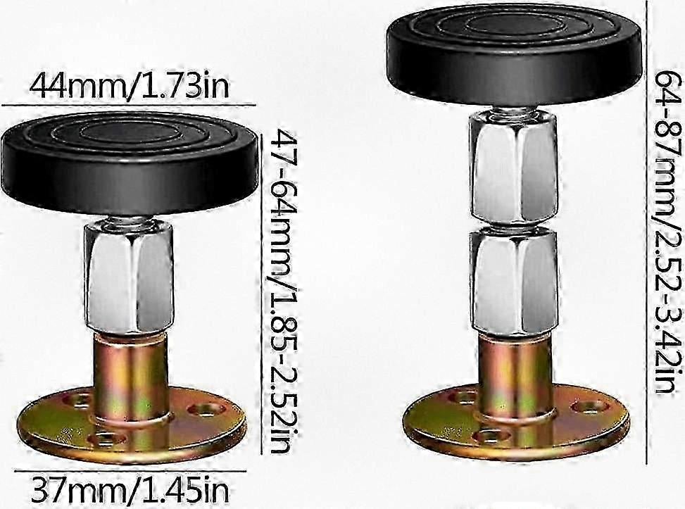2025 Adjustable Threaded Bed Support, 6-Piece Threaded Bed Frame Stabilizer Set for Enhanced Stability