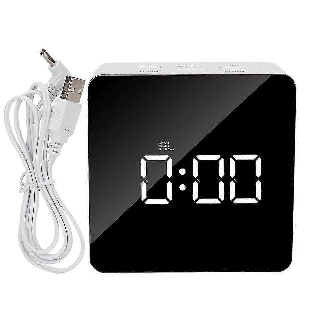 26-27 Multi Functional LED Alarm Clock Desktop Makeup Mirror Timer Digital Clock