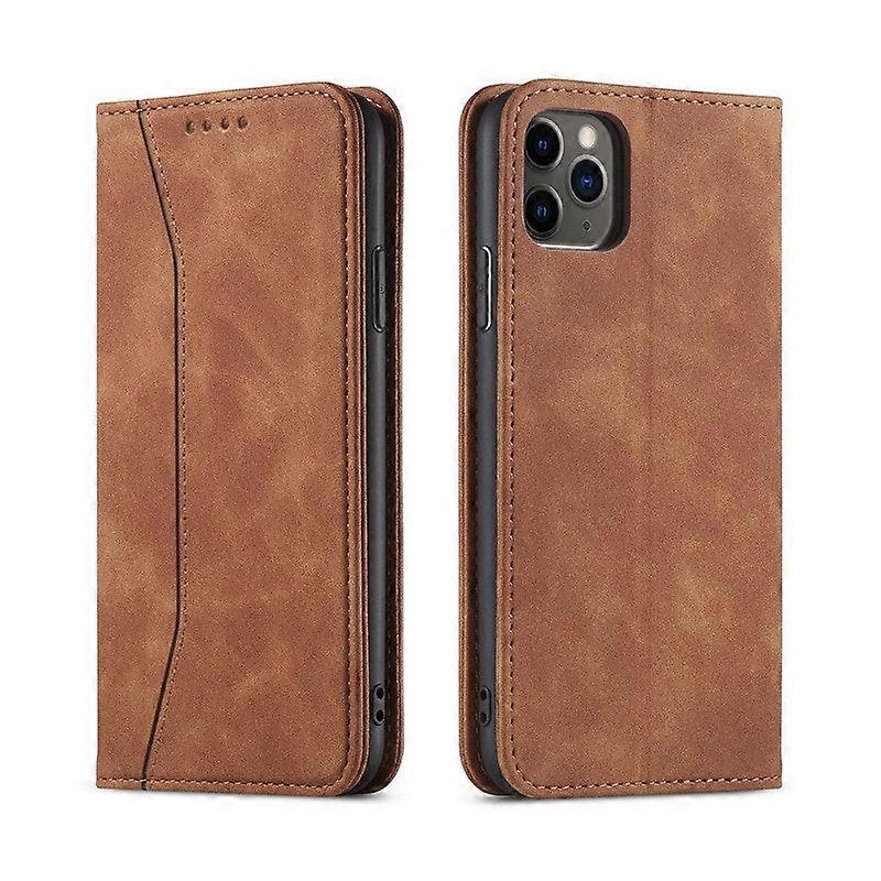 Case For Iphone 13 Brown Flip Redmi No3449